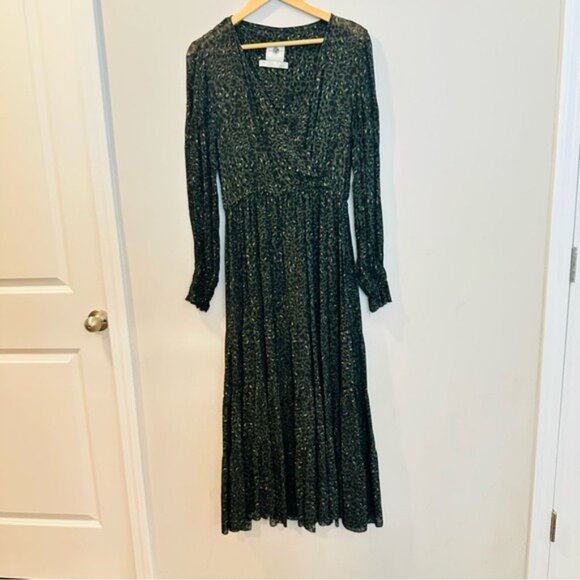 Peruvian Connection Maxi Cheetah Print Dress Size M – Boho Chic Animal Print - Picture 3 of 12